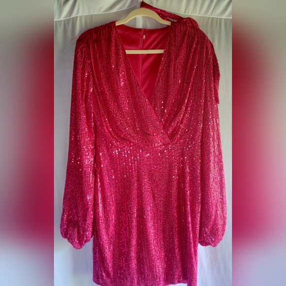 Elegant Pink Sequin Dress - Picture 1 of 3